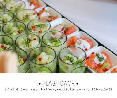 Flashback : 1 200 événements buffets/cocktails depuis début 2023