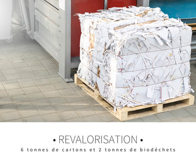 Revalorisation : 6 tonnes de cartons et 2 tonnes de biodéchats