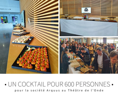 Un cocktail pour 600 personnes pour la société Arquus au Théâtre de l'Onde