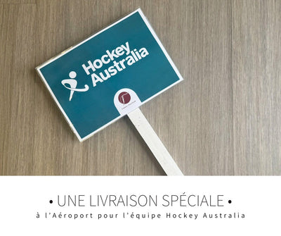 Une livraison spéciale à l'Aéroport pour l'équipe Hockey Australia