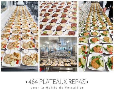 464 plateaux repas pour la Mairie de Versailles